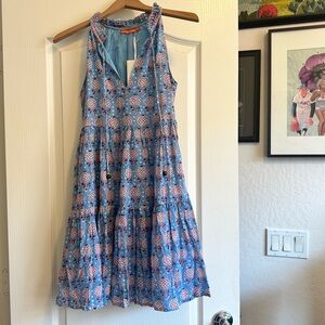 NWT OLIPHANT Sleeveless Tiered Mini Dress. Size: XXS. Excellent condition